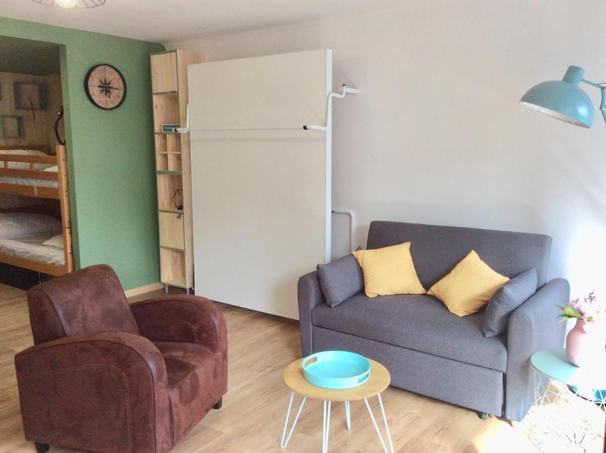 Les Obiones, Fort Mahon Plage, magnifique studio cabine 4p vue latérale mer avec balcon , parking privé gratuit, wifi, classé 2 étoiles, exposition plein sud en Baie de Somme Exterior foto